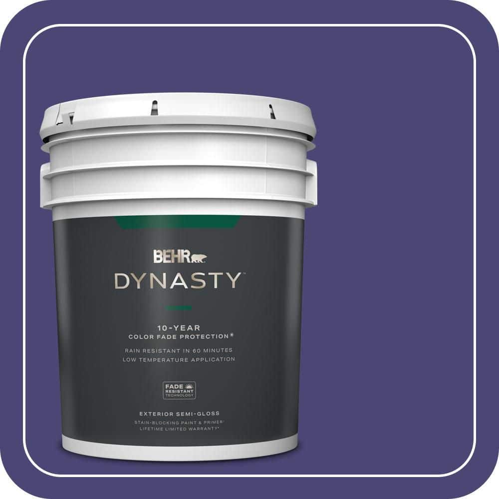 BEHR DYNASTY 5 gal. #MQ5-43 Dramatist Semi-Gloss Exterior Stain-Blocking Paint & Primer