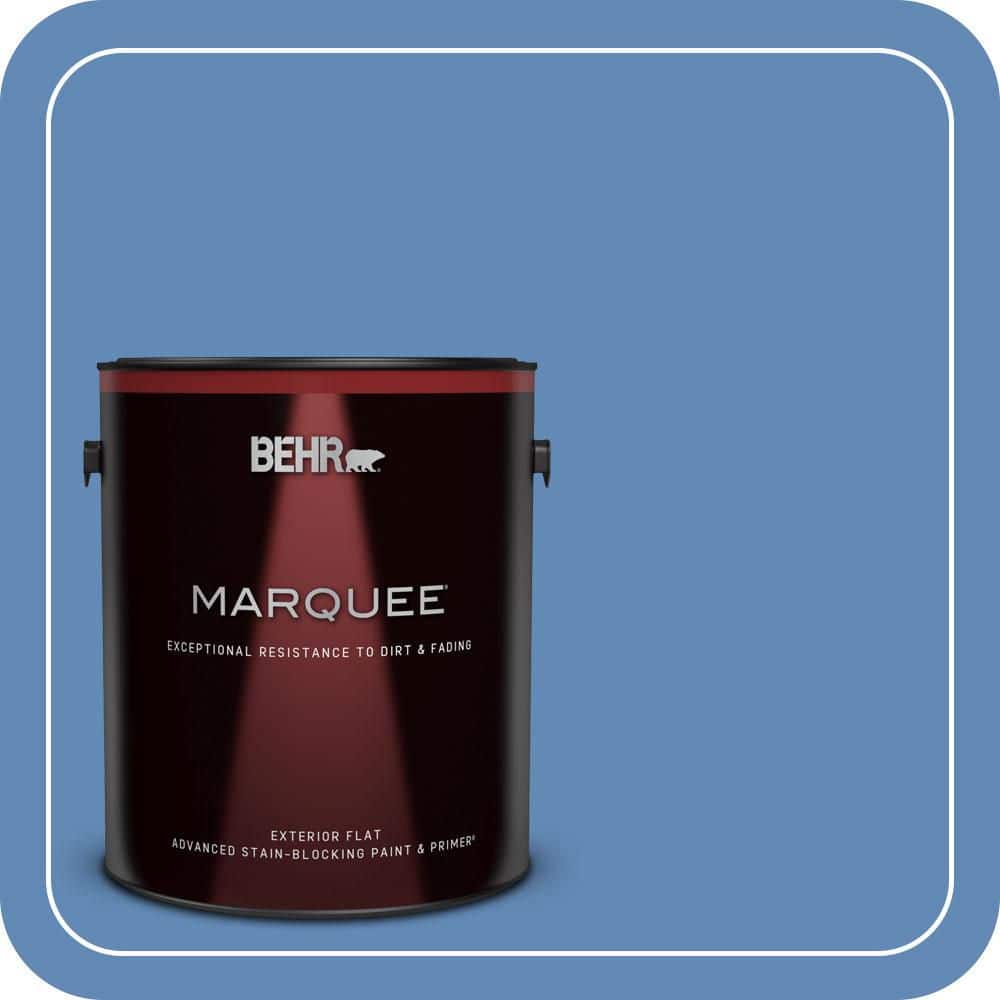 BEHR MARQUEE 1 gal. #580B-6 Castle Moat Flat Exterior Paint & Primer