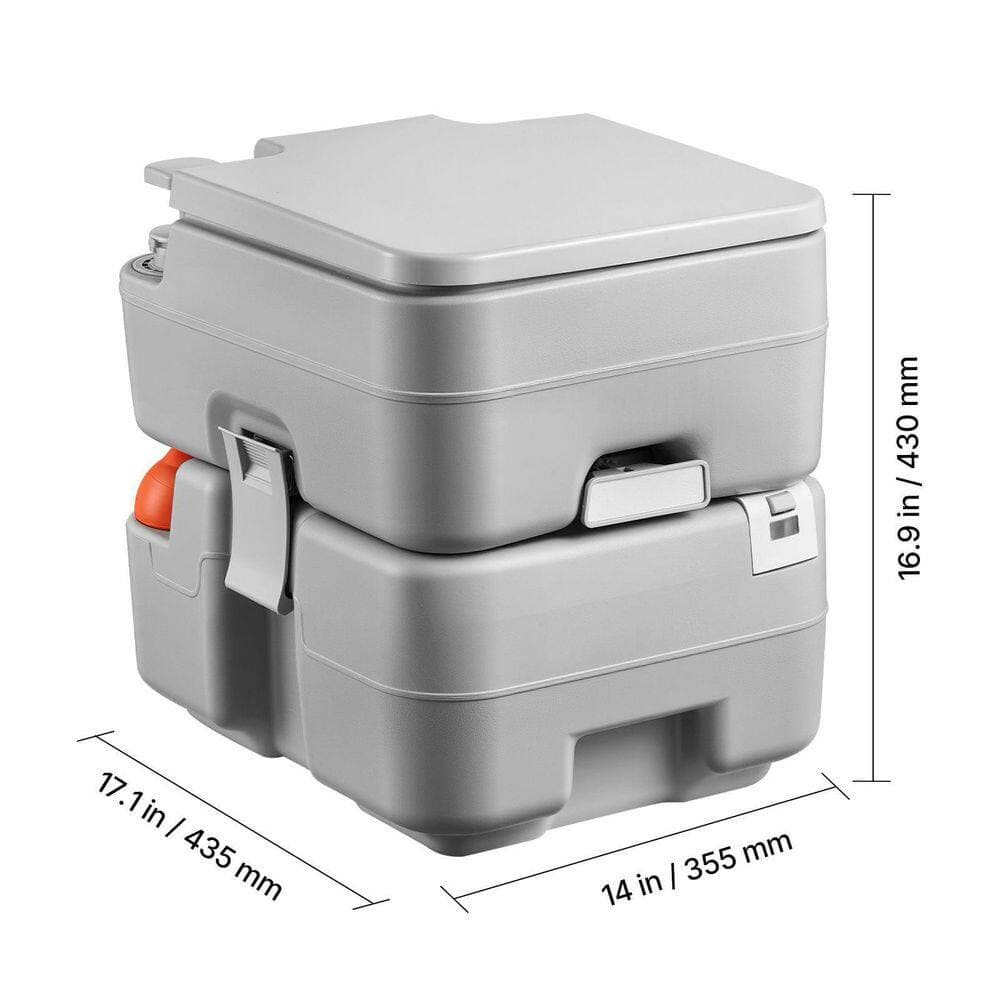Tahanbath Non-Electric 5.3 gal. Portable Camping Waterless Toilet with Level Indicator and Carry Bag (3)