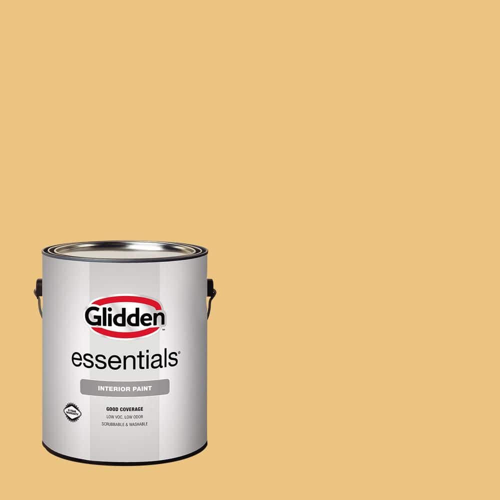 Glidden Essentials 1 gal. PPG1208-4 Gold Buff Semi-Gloss Interior Paint