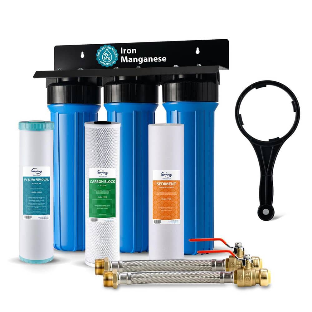 ISPRING Ultimate Protection Whole House Water Filter w/ Jumbo Spin Down Filter, Reduces Scale, Lead, PFAS, Chloramine, Chlorine (1)