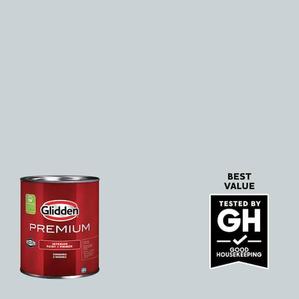 Glidden Premium 1 qt. PPG1037-2 Sky Splash Satin Interior Latex Paint (2)