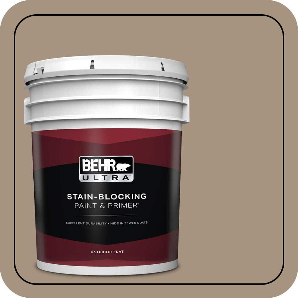 BEHR ULTRA 5 gal. #PPU7-05 Pure Earth Flat Exterior Paint & Primer
