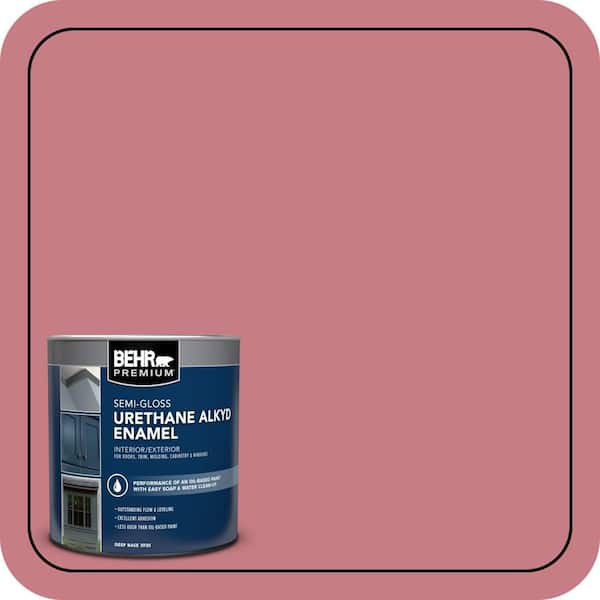 BEHR PREMIUM 1 qt. #M150-5 Enamored Semi-Gloss Enamel Urethane Alkyd Interior/Exterior Paint (2)