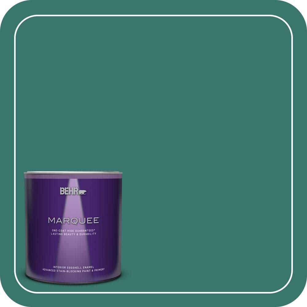 BEHR MARQUEE 1 qt. #490D-7 Greensleeves Eggshell Enamel Interior Paint & Primer (1)