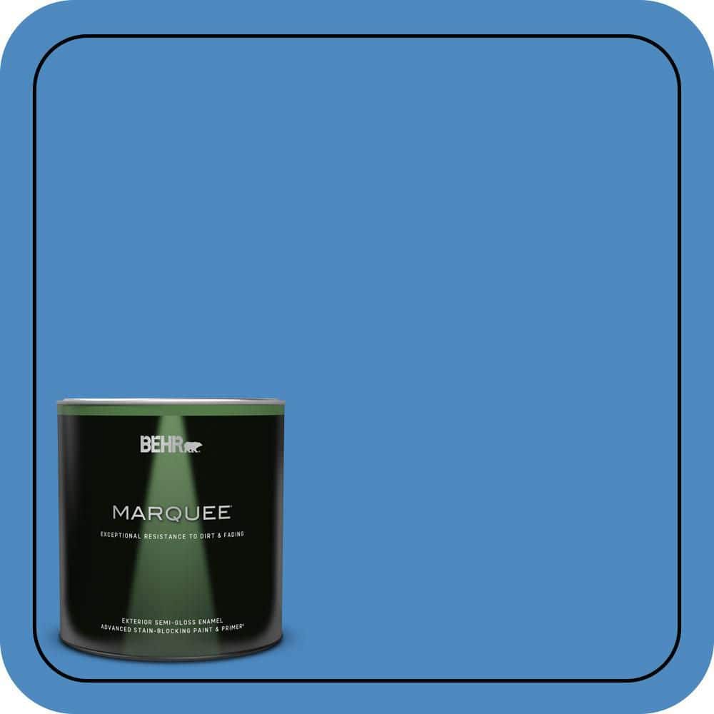 BEHR MARQUEE 1 qt. #P520-5 Boat House Semi-Gloss Enamel Exterior Paint & Primer