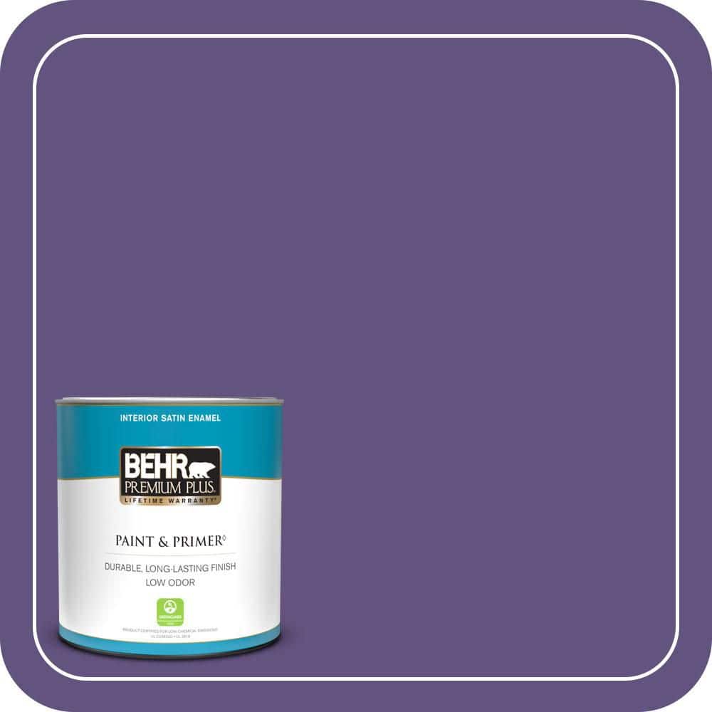 BEHR PREMIUM PLUS #MQ4-28 Purple Sky Enamel Low Odor & Primer (1)