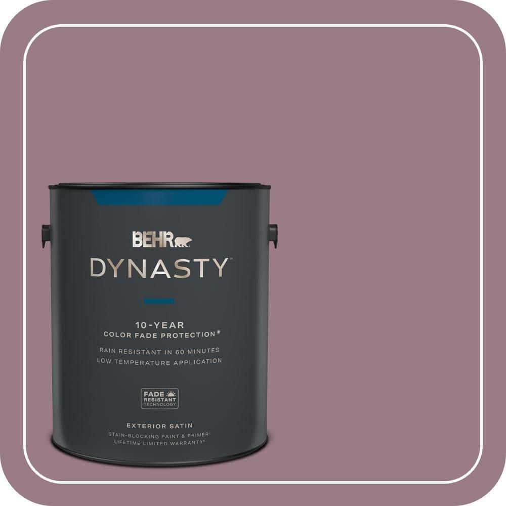 BEHR DYNASTY 1 gal. #T15-19 Mulberry Wine Satin Enamel Exterior Stain-Blocking Paint & Primer
