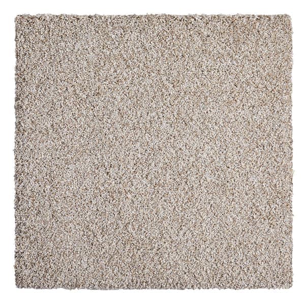 TrafficMaster Willow - Kirkdale - Beige Residential 18 x 18 in. Peel and Stick Carpet Tile Square (22.5 sq. ft.)