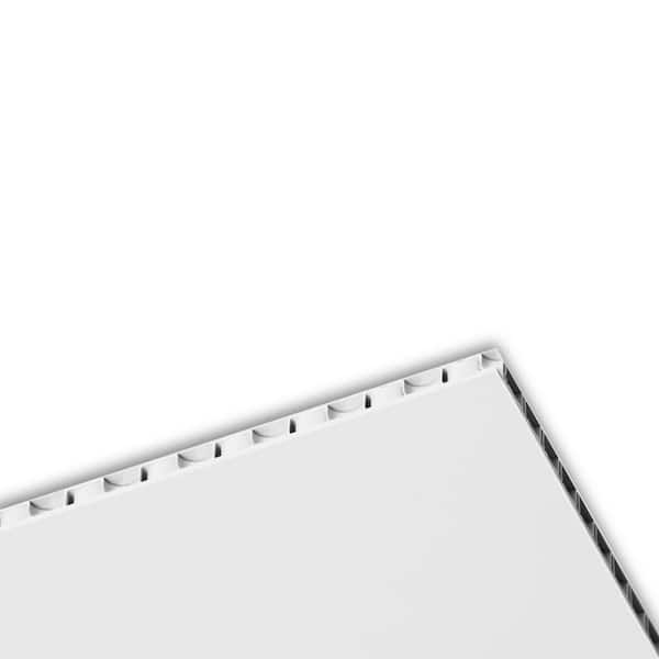 PRIME BUBBLE-X 48 in. x 96 in. x 0.197 in. (5mm) White Bubble-X Twinwall Plastic Sheet (2)