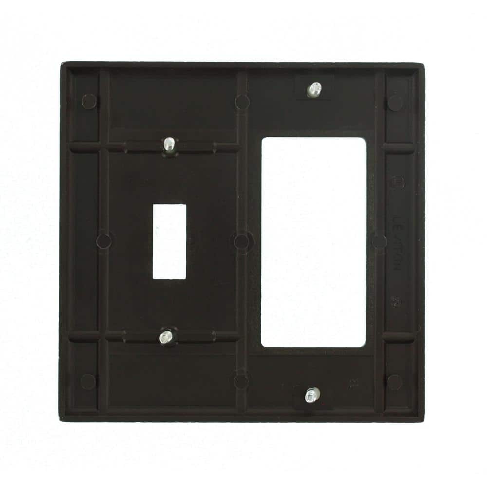 Leviton 1-Toggle / 1-Decora/Rocker Plastic Wall Plate 80405 (3)
