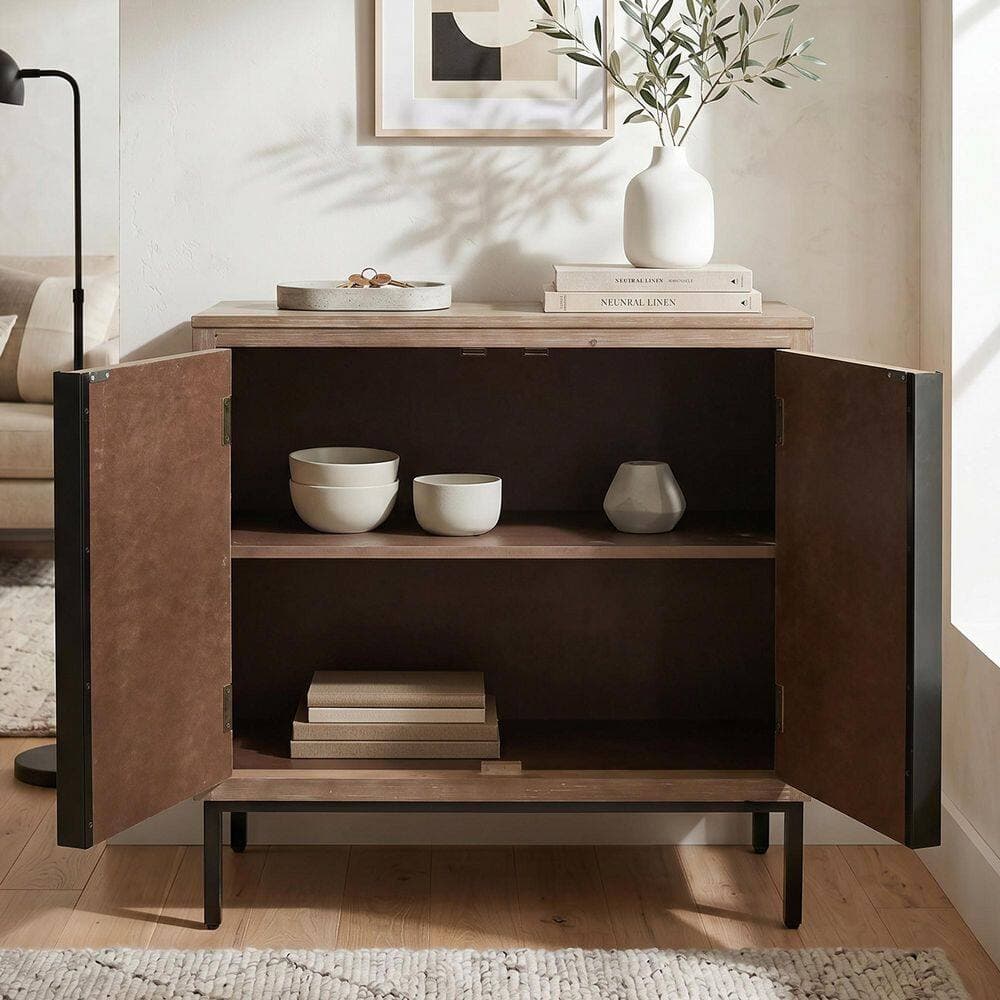 Boosicavelly 27.6 in. W x 13.5 in. D x 29 in. H Antique Brown Linen Cabinet (3)