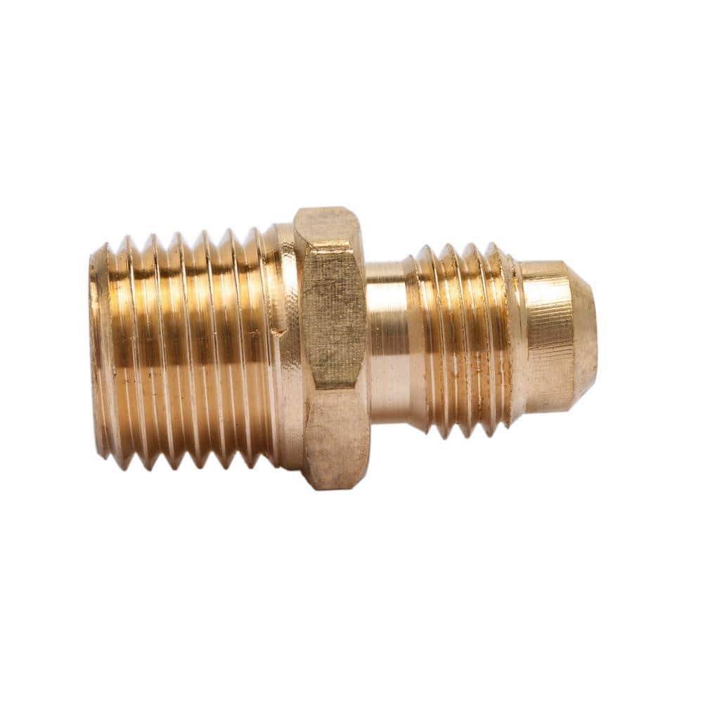 LTWFITTING 1/4 in. Flare x 1/4 in. MIP Brass Adapter Fitting (5-Pack)