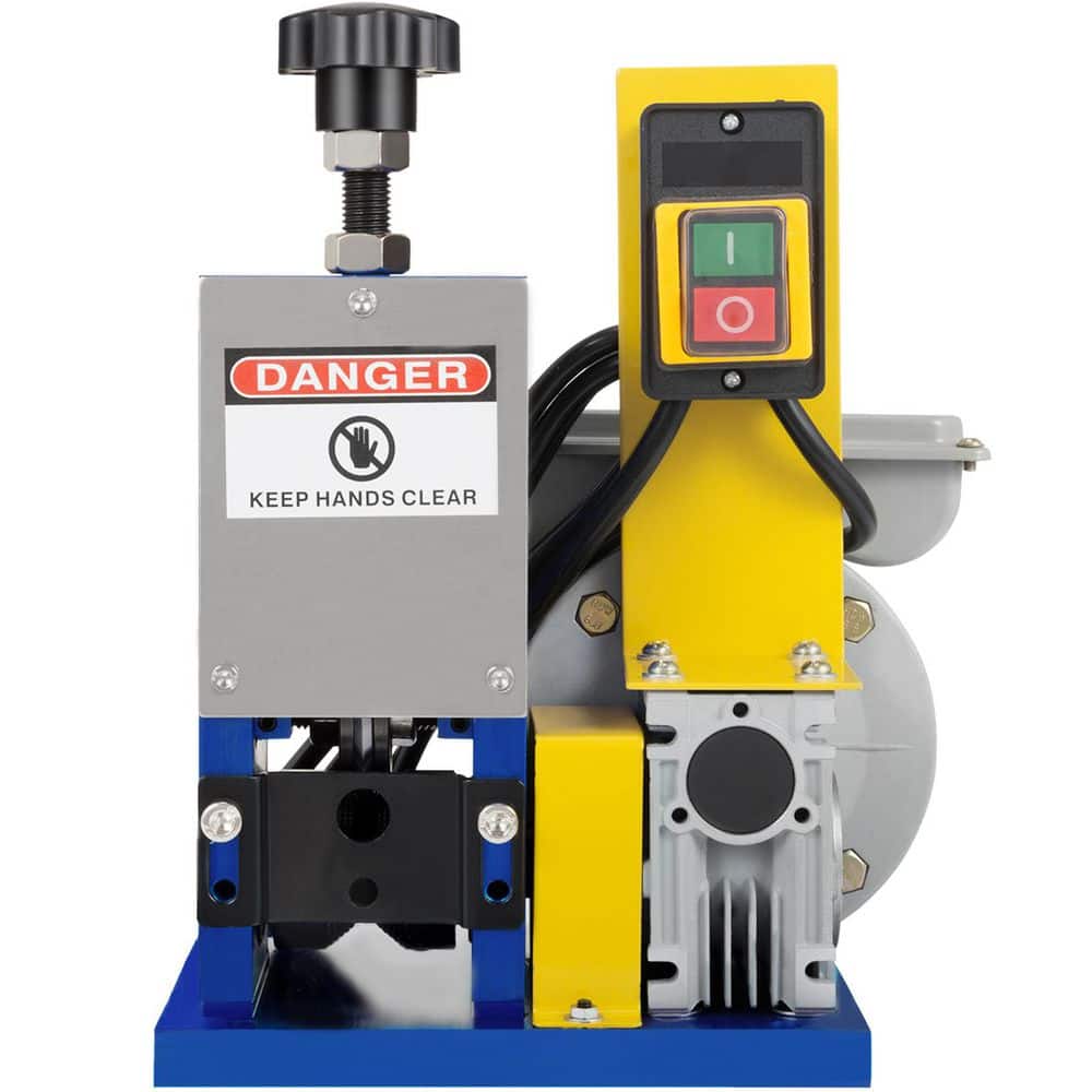 SKYSHALO Automatic Electric Wire Stripping Machine 0. 05in.-0. 98in. Dark Blue Wire Stripper for Scrap Copper Recycling (1)