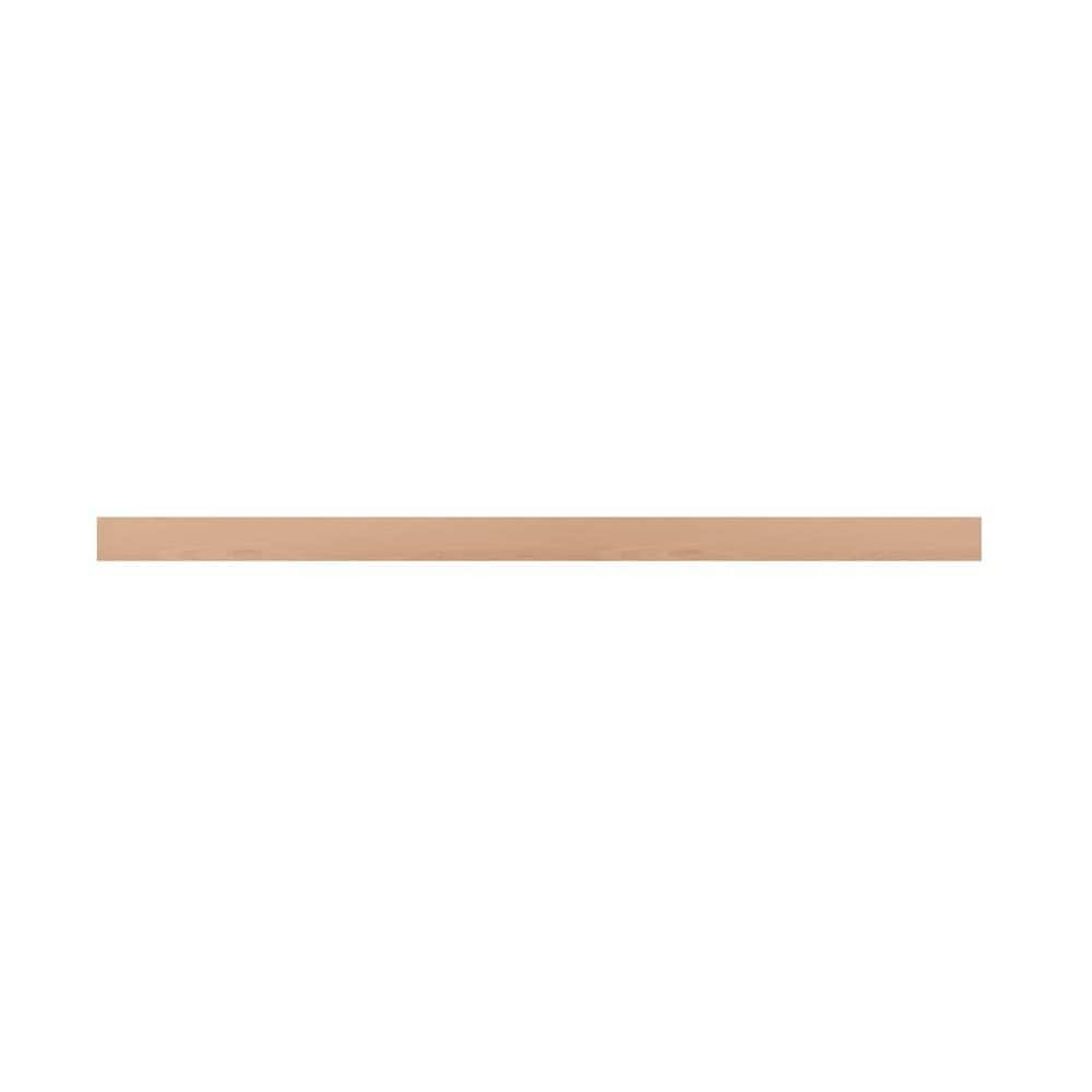 Hampton Bay Recessed Panel 91.5 in. W x 0.125 in. D x 4.5 in. H Kitchen Cabinet Toe Kick in Unfinished (1)