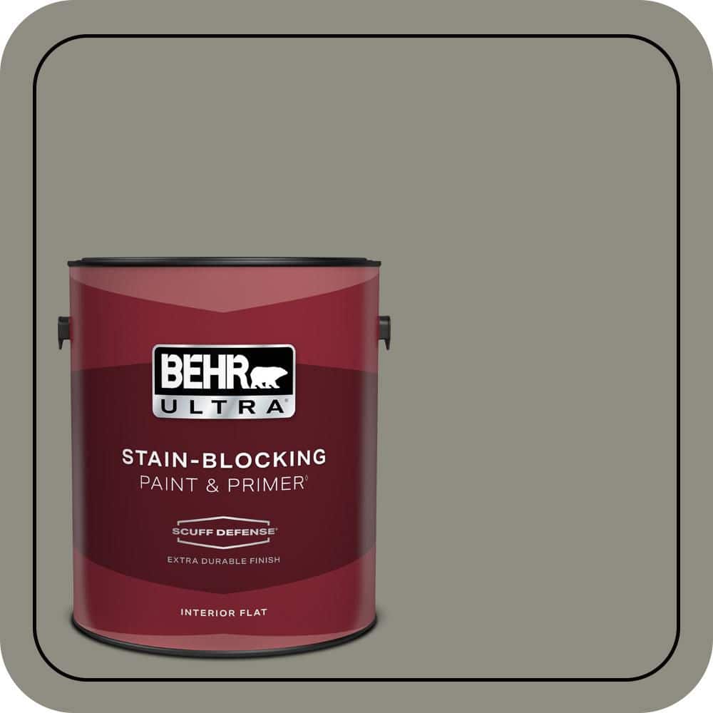 BEHR ULTRA 1 gal. #N370-5 Incognito Extra Durable Flat Interior Paint & Primer