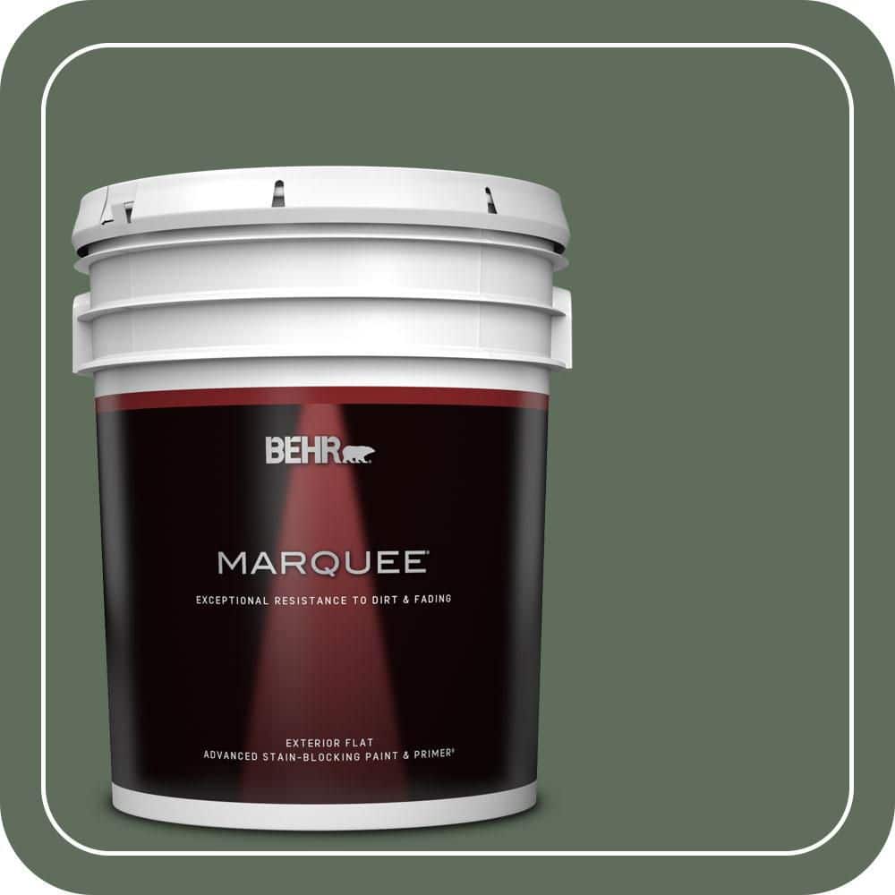 BEHR MARQUEE 5 gal. #N400-6 Terrarium Flat Exterior Paint & Primer