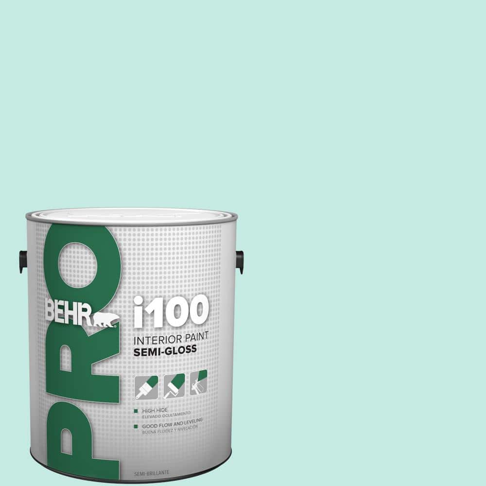 BEHR PRO 1 gal. #P440-2 Clear Aqua Semi-Gloss Interior Paint