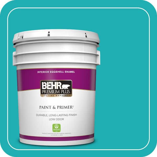 BEHR PREMIUM PLUS Home Decorators Collection #HDC-SP16-06 Larkspur Blue Enamel Interior/Exterior Paint & Primer Color Sample (2)