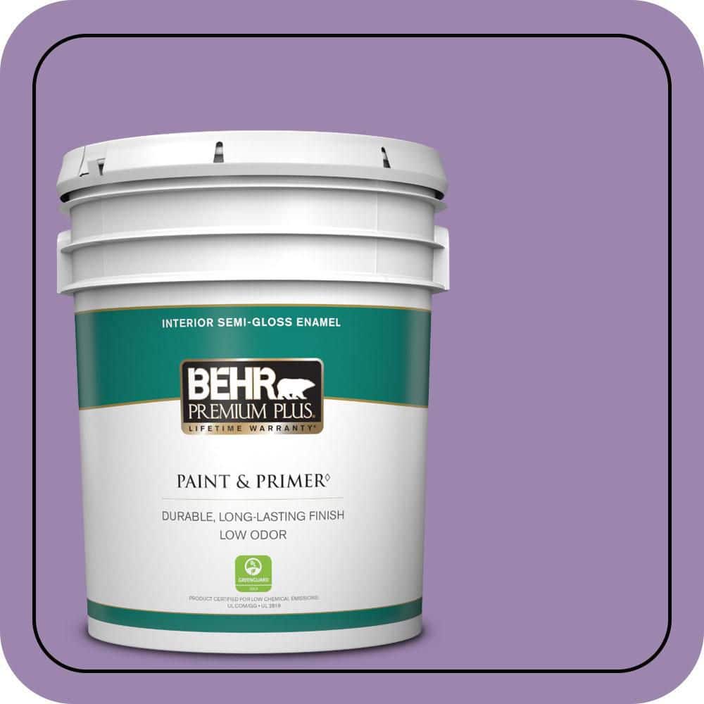 BEHR PREMIUM PLUS 5 gal. #M570-5 Celeb City Semi-Gloss Enamel Low Odor Interior Paint & Primer