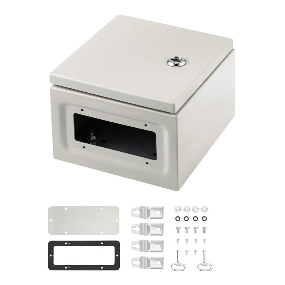 SVOPES NEMA Metal Case, 8 in. x 8 in. x 6 in. NEMA 4X Metal Electric Enclosure, With IP66 Water and Dust Resistance (1)
