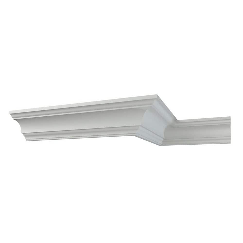 Ekena Millwork Austin 4 in. D x 5.5 in. W x 96 in. L Polyurethane Crown Moulding (1)