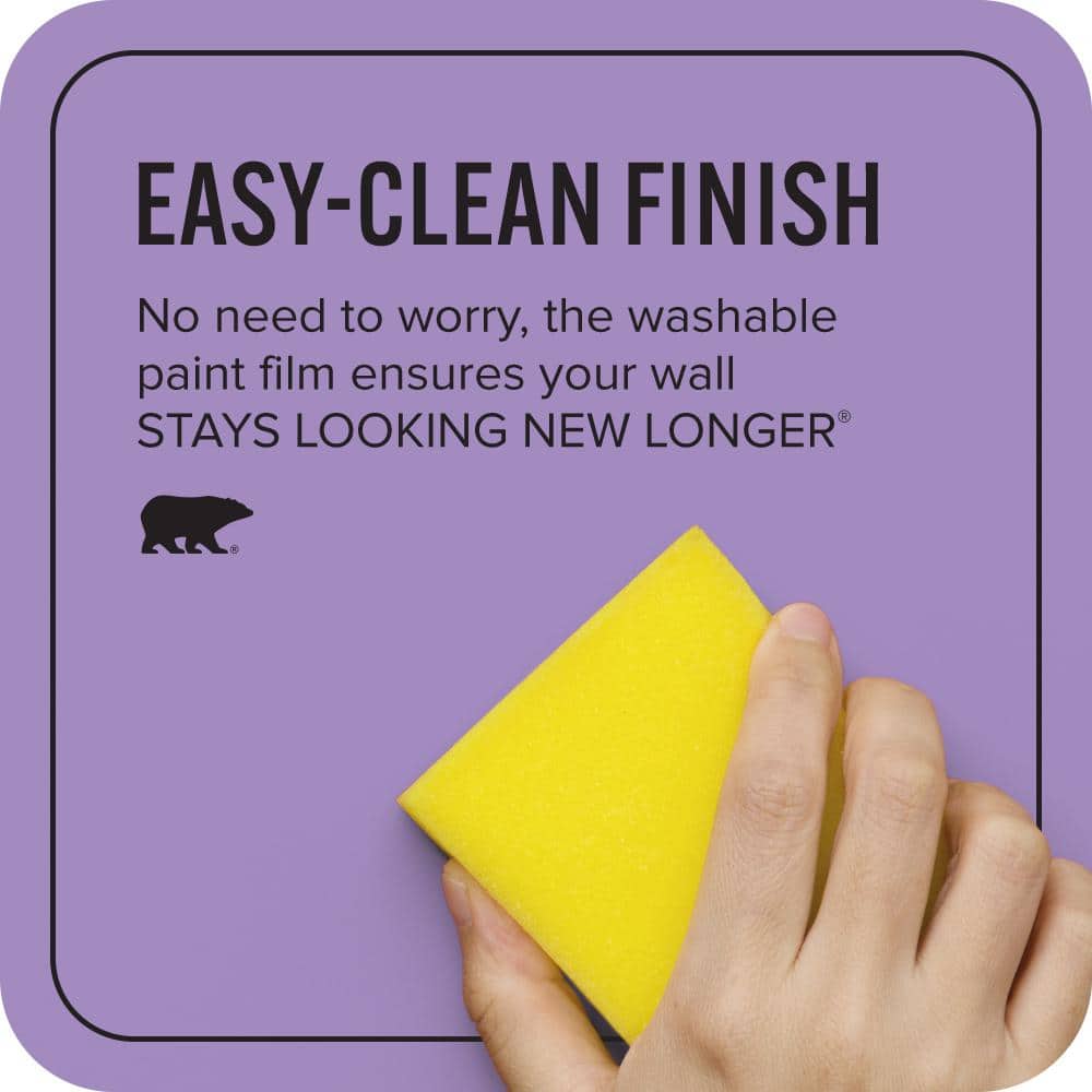 BEHR ULTRA 1 gal. #P570-4 Classic Bouquet Extra Durable Satin Enamel Interior Paint & Primer (4)