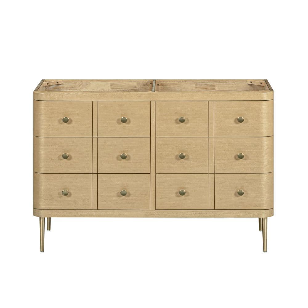 Avanity Serena 48 in. Bath Vanity Cabinet without Top in White Oak Assembled (1)