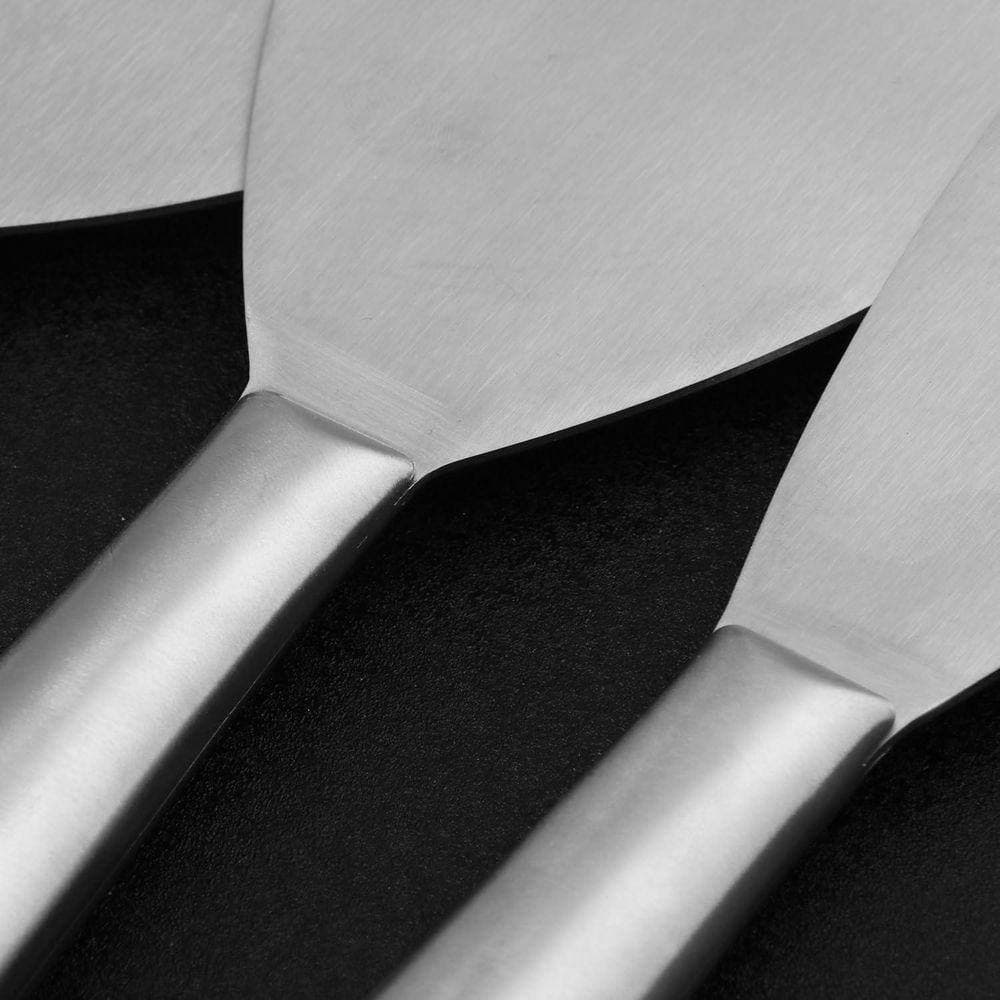 KIWDZFU 2, 3, 4, 5, 6 Stainless Steel Putty Knife Set with Ergonomic Grip for Drywall Spackle and Paint Scraping (3)