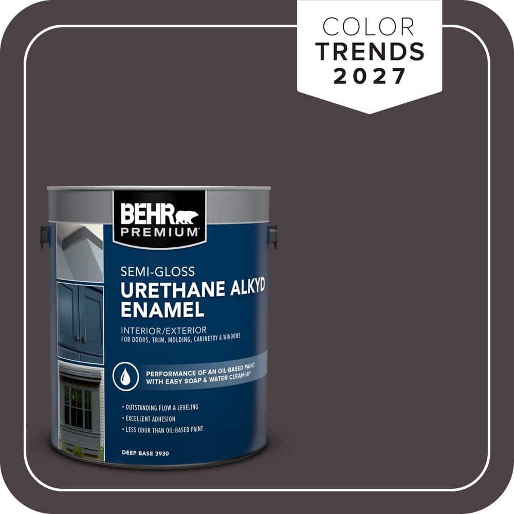 BEHR PREMIUM 1 gal. Home Decorators Collection #HDC-AC-26 Sarsaparilla Urethane Alkyd Semi-Gloss Enamel Interior/Exterior Paint (1)