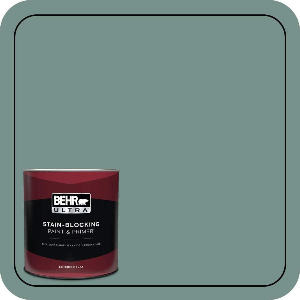 BEHR ULTRA 1 qt. #S430-5 Longmeadow Flat Exterior Paint & Primer