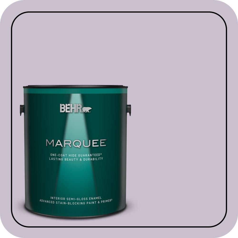 BEHR MARQUEE 1 gal. #S100-2 Romantic Poetry Semi-Gloss Enamel Interior Paint & Primer