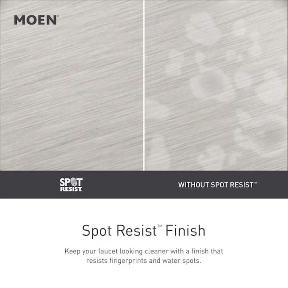 MOEN Banbury Single Handle 1-Spray Tub and Shower Faucet 1.75 GPM in Spot Resist Brushed Nickel (Valve Included) (4)