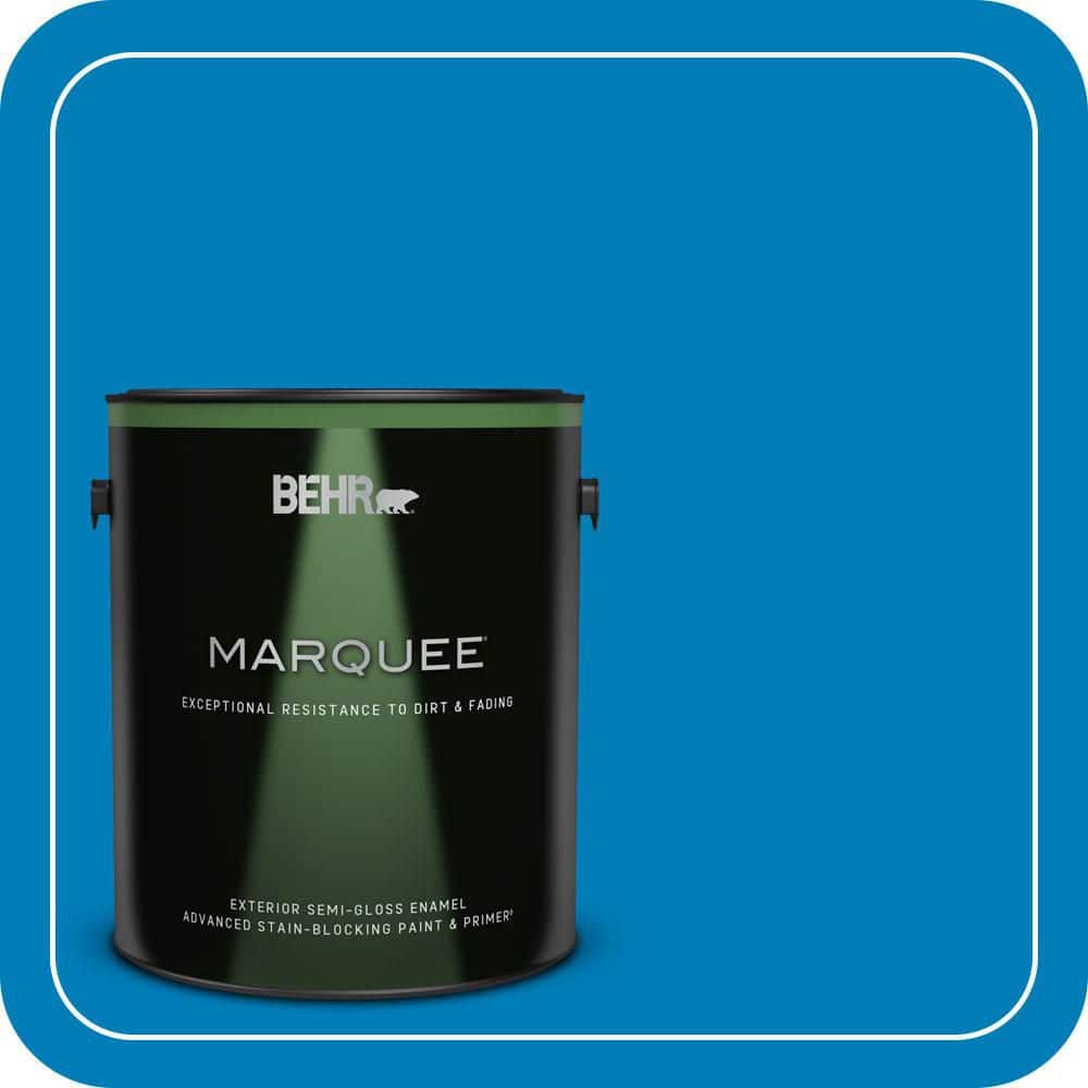 BEHR MARQUEE 1 gal. #S-G-550 Artesian Water Semi-Gloss Enamel Exterior Paint & Primer