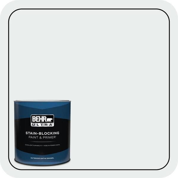 BEHR ULTRA 1 qt. #PWN-16 Day Spa Satin Enamel Exterior Paint & Primer (2)