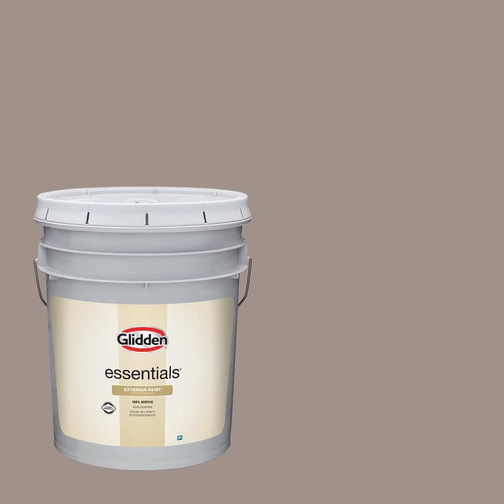 Glidden Essentials 5 gal. PPG1018-5 Talavera Satin Exterior Paint