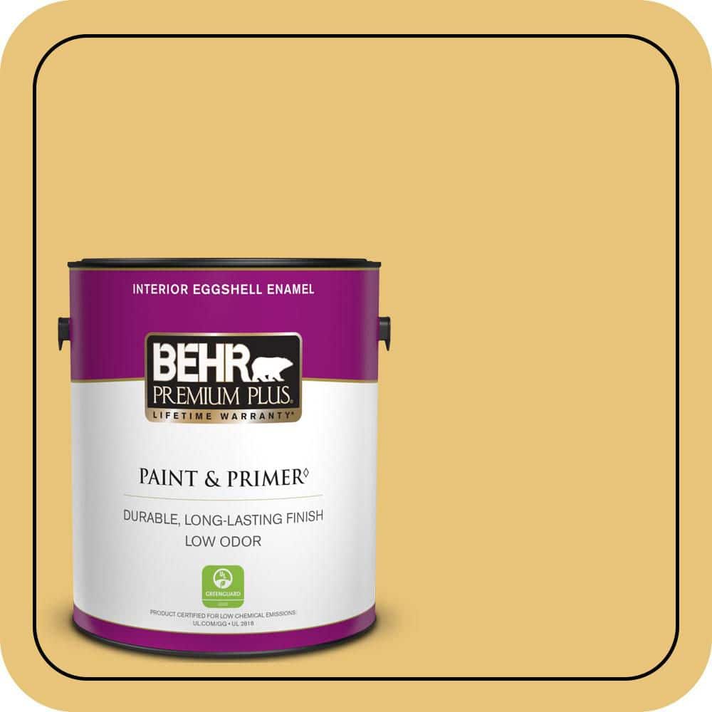 BEHR PREMIUM PLUS 1 gal. #MQ4-13A Celebration Eggshell Enamel Low Odor Interior Paint & Primer