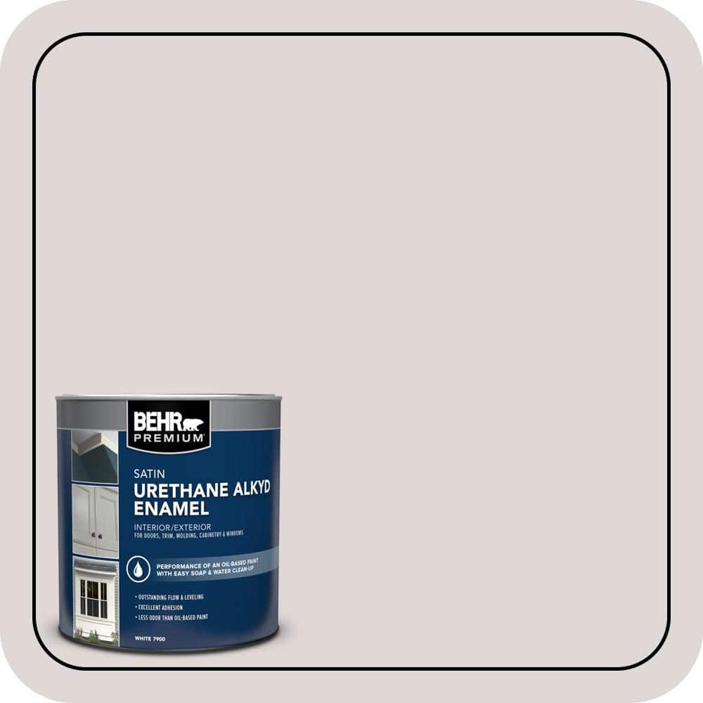 BEHR PREMIUM 1 qt. #790A-2 Ancient Stone Satin Enamel Urethane Alkyd Interior/Exterior Paint (1)