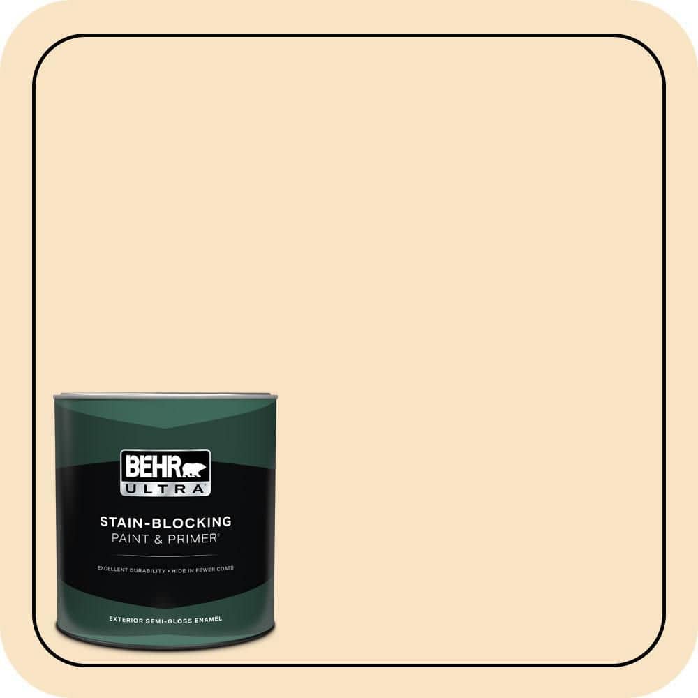 BEHR ULTRA 1 qt. #QE-18 Moonglow Semi-Gloss Enamel Exterior Paint & Primer