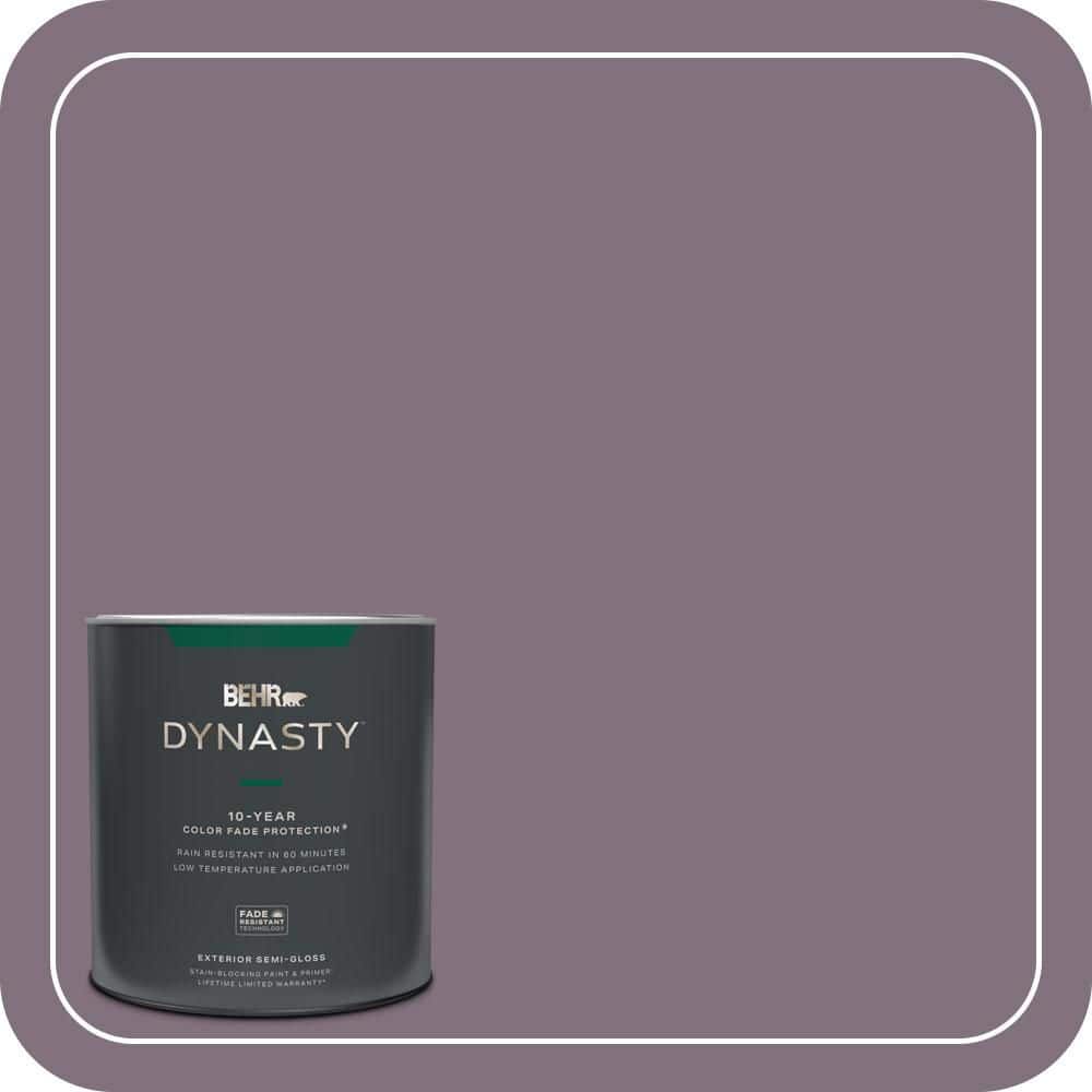 BEHR DYNASTY 1 qt. #690F-6 Wine Frost Semi-Gloss Exterior Stain-Blocking Paint & Primer