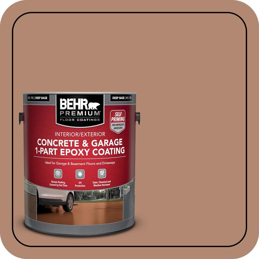 BEHR PREMIUM 1 gal. #S200-5 Minestrone Self-Priming 1-Part Epoxy Satin Interior/Exterior Concrete and Garage Floor Paint (1)