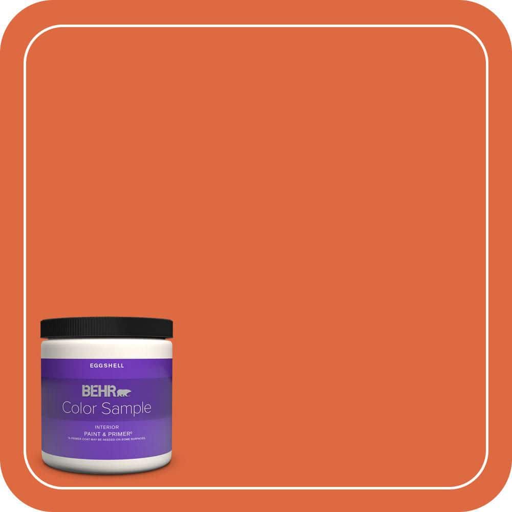 BEHR PREMIUM PLUS 8 oz. #P200-7 Bonfire Night Eggshell Enamel Interior Paint & Primer Color Sample