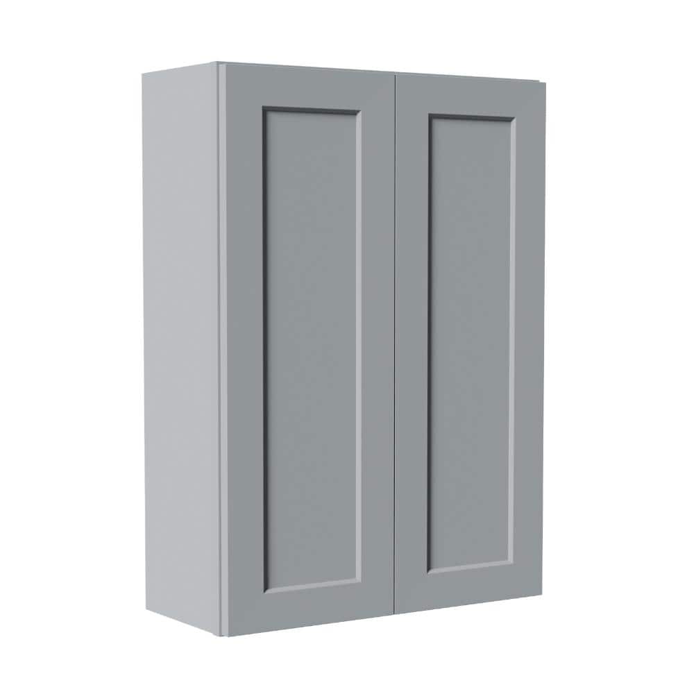 Kahomvis 30 in. W x 12 in. D x 42 in. H Bathroom Storage Wall Cabinet in Gray (1)