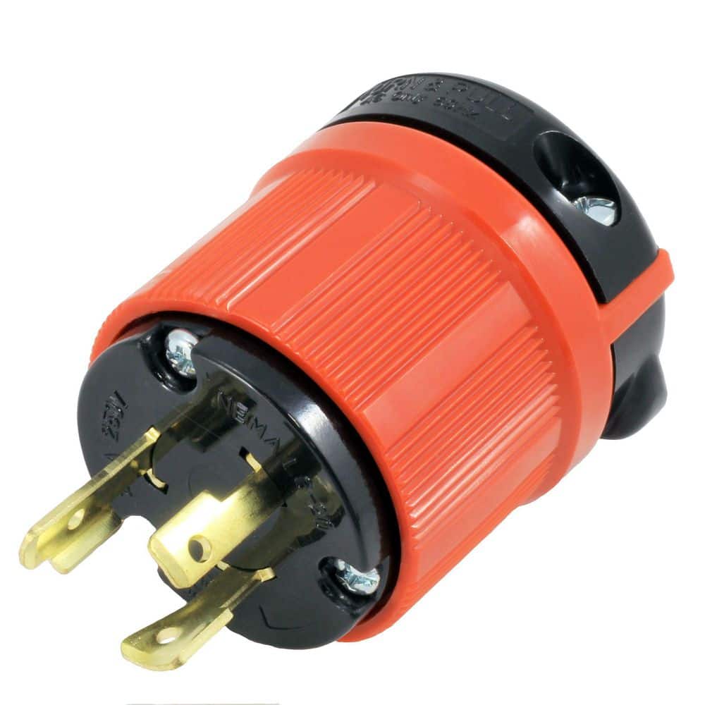 AC WORKS NEMA L6-30P 30A 250V 3-Prong Locking Male Plug with UL, C-UL Approval (1)