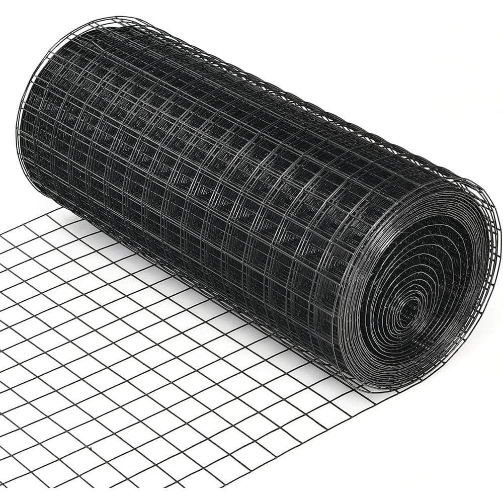 Fencer Wire 2 ft. x 50 ft. 14-Gauge Black PVC Coated Welded Wire (1)