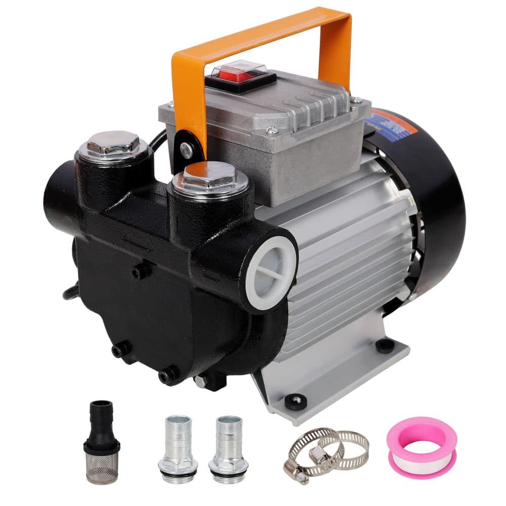 BEARSOLIM 110V AC Portable Self-Priming Fuel Pump, Fast Transfer Pump for Diesel Kerosene Biodiesel, Ideal (1)