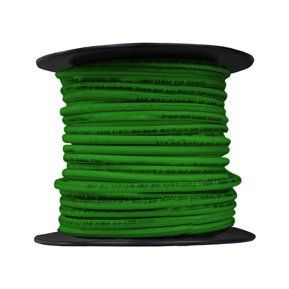 Cerrowire 100 ft. 12 Gauge Green Solid Copper THHN Wire
