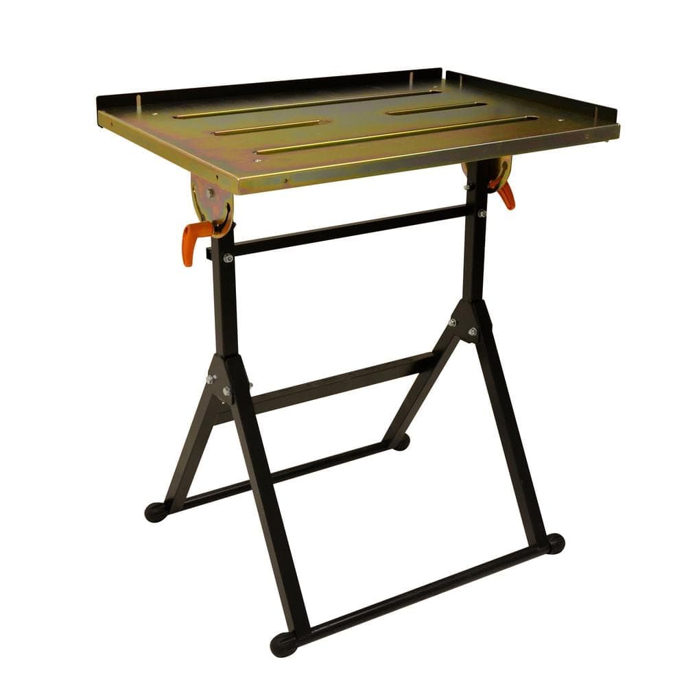 BRIDGELAND Adjustable Steel Welding Table Industrial Workbench