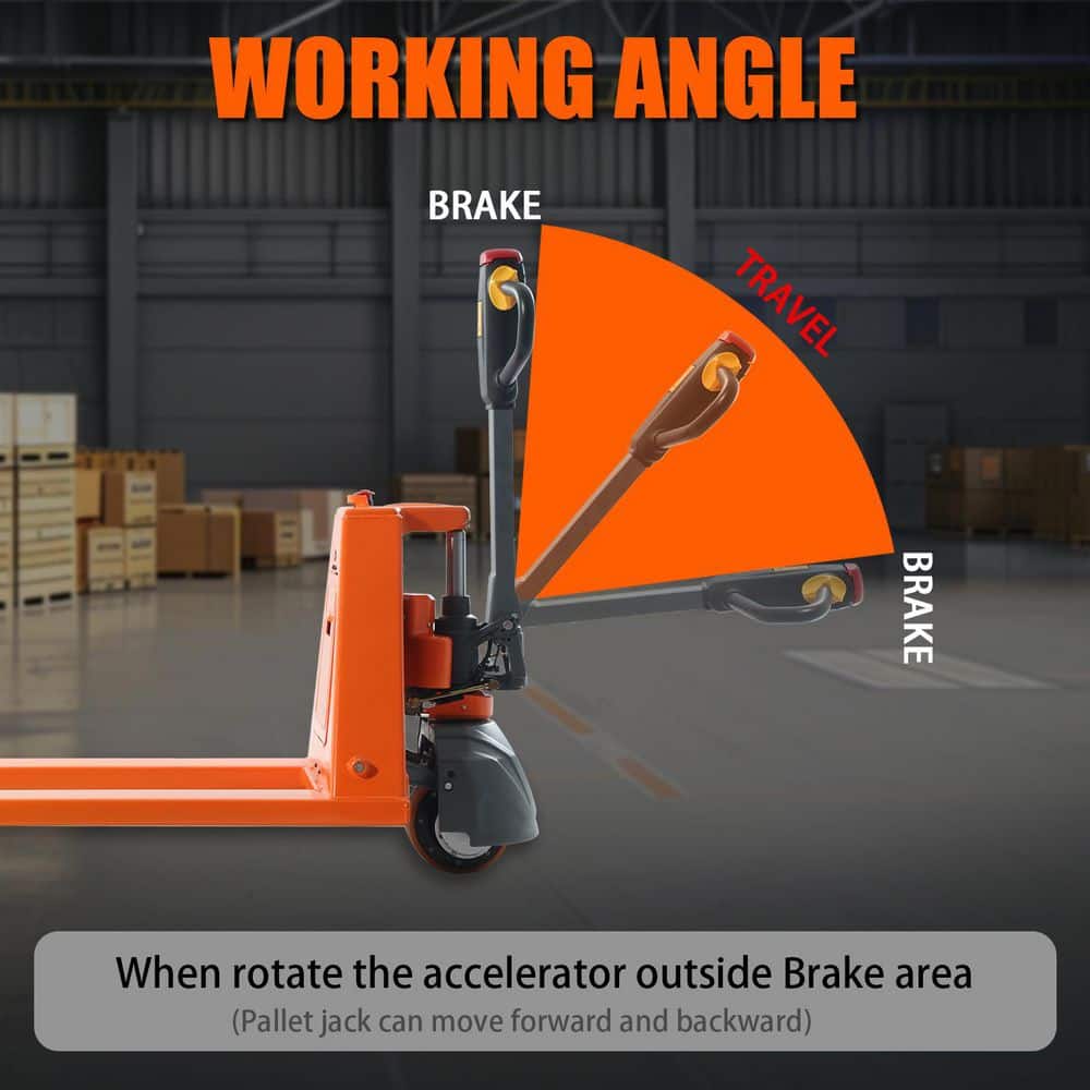 TORY CARRIER (2-Pack) 24-Volt/20 AH Lithium Powered Electric Pallet Jack Truck w/ 3300 lbs. 48 in. x 27 in. Fork Orange (3)