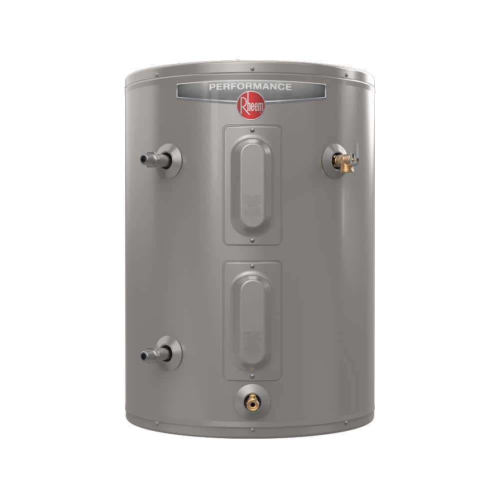 Rheem Performance 28 Gal. 5500-Watt Short Electric Water Heater w/6Yr Tank Warranty & 240-Volt, Side Connects for Apt Closets (1)